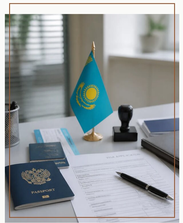 Оформление визы в Казахстан для поездки и работы в Ельце